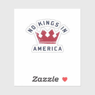 Adesivo No Kings In America Anti Fascism USA Classic