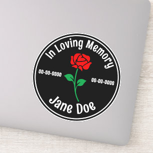 Adesivo No Loving Memory Rosa Dark