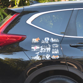 Adesivo No mar, férias de verão