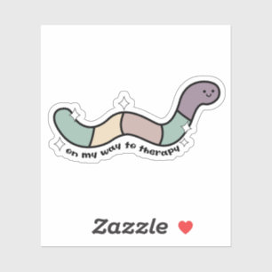 Adesivo No meu caminho para terapia divertida, decal Snark