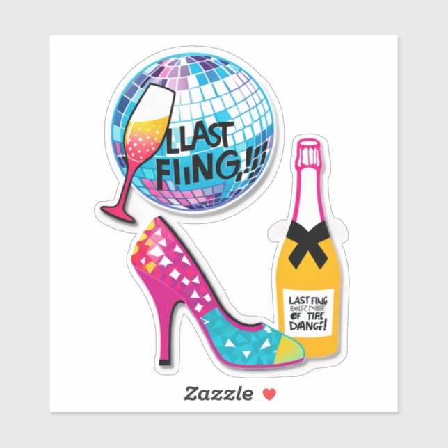 Adesivo No Regrets Before the Vows!" (Bachelorette Party) (Folha)