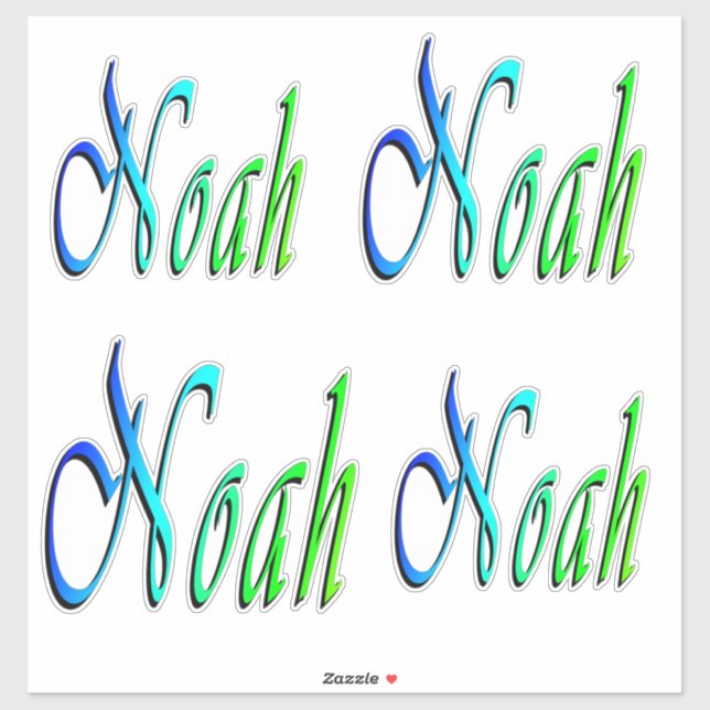 Adesivo Noah Colorful Names, (Folha)