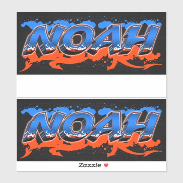Adesivo Noah Vorname Name Graffiti Aufkleber Sticker (Folha)