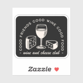 Adesivo Noite da festa do vinho e do queijo