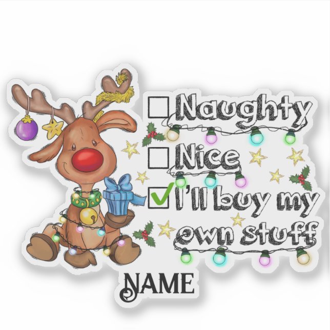 Adesivo Noite de Natal e Bela Personalizada (Frente)