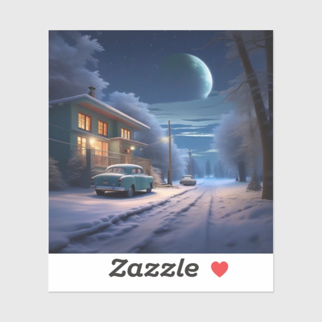 Adesivo Noite mágica (Folha)