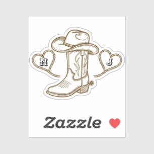 Adesivo Noiva do Último Rodeio Country Western Vintage