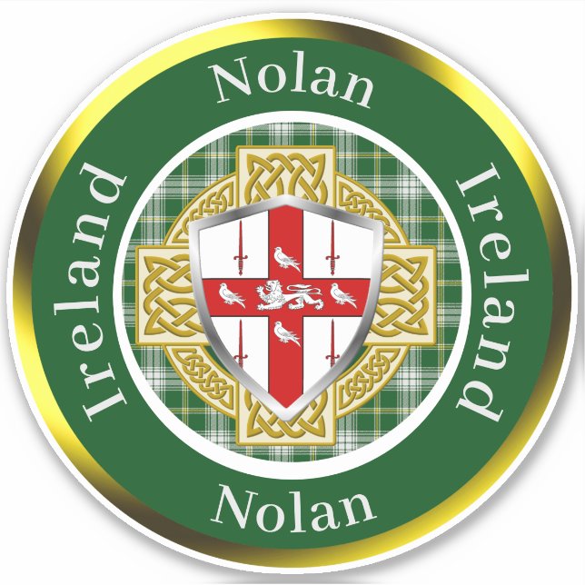 Adesivo Nolan Shield & Celtic Cross Personalizado (Frente)
