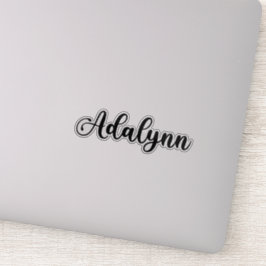Adesivo Nome Adalynn - Caligrafia manuscrita