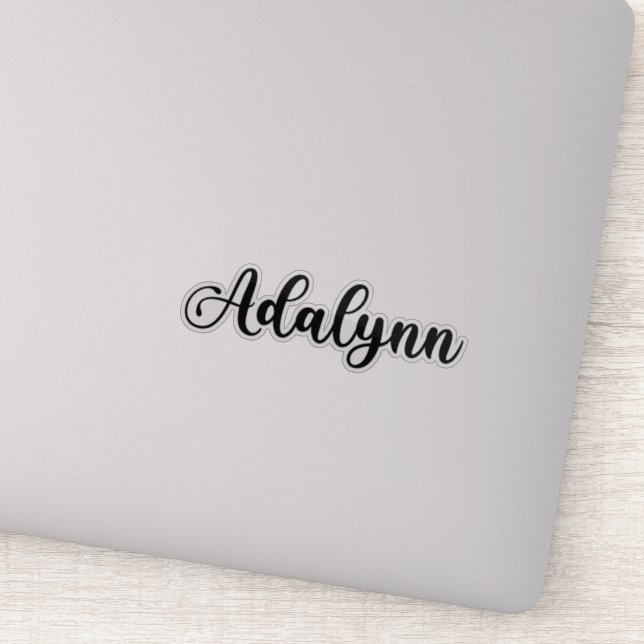 Adesivo Nome Adalynn - Caligrafia manuscrita (Detalhe)