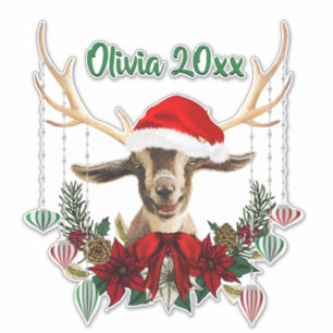 Adesivo NOME ADD - Adorável Kid de Caprinos Toggenburg de