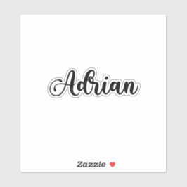 Adesivo Nome Adrian - Caligrafia manuscrita
