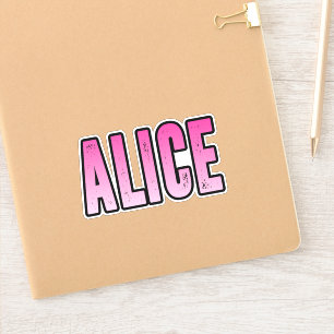 Adesivo nome Alice