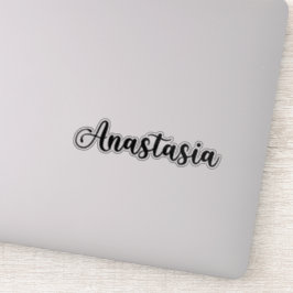 Adesivo Nome Anastasia - Caligrafia manuscrita