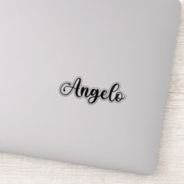 Adesivo Nome Angelo - Caligrafia manuscrita