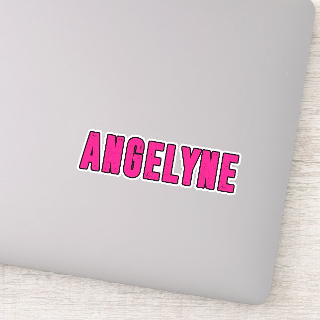 Adesivo nome Angelyne (Detalhe)