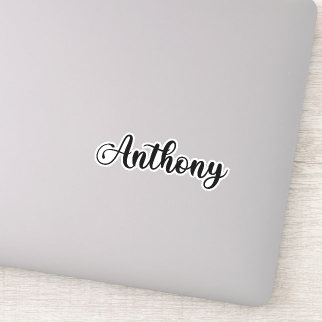 Adesivo Nome Anthony - Caligrafia manuscrita (Detalhe)