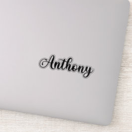 Adesivo Nome Anthony - Caligrafia manuscrita