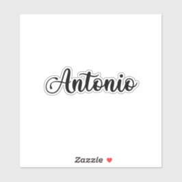Adesivo Nome Antonio - Caligrafia manuscrita