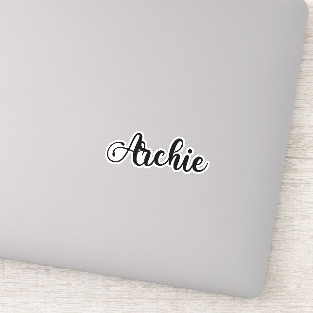 Adesivo Nome Archie - Caligrafia manuscrita (Detalhe)