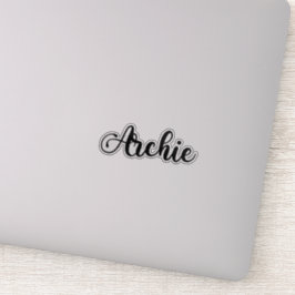 Adesivo Nome Archie - Caligrafia manuscrita