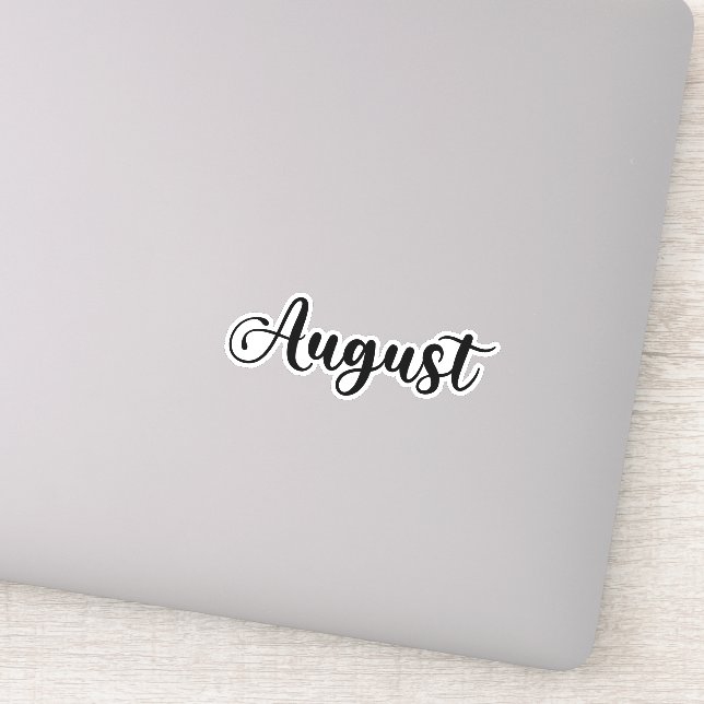 Adesivo Nome August - Caligrafia manuscrita (Detalhe)