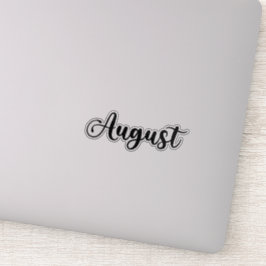 Adesivo Nome August - Caligrafia manuscrita