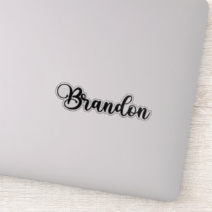 Adesivo Nome Brandon - Caligrafia manuscrita