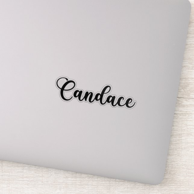 Adesivo Nome Candace - Caligrafia manuscrita (Detalhe)
