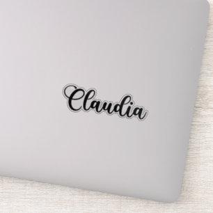 Adesivo Nome Claudia - Caligrafia manuscrita