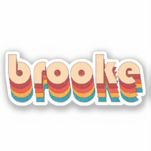 Adesivo Nome da Brooke Retroativa