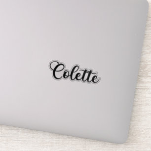 Adesivo Nome da Coleta - Caligrafia Manuscrita