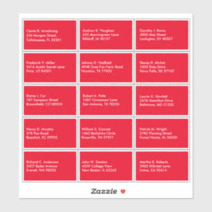 Adesivo Nome da lista de convidados Adereço Personalizado 