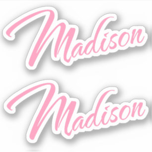 Adesivo Nome da Madison x2