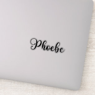 Adesivo Nome da Phoebe - Caligrafia manuscrita