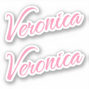 Adesivo Nome da Veronica x2