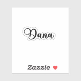 Adesivo Nome Dana - Caligrafia manuscrita