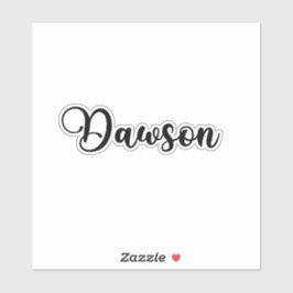 Adesivo Nome Dawson - Caligrafia manuscrita