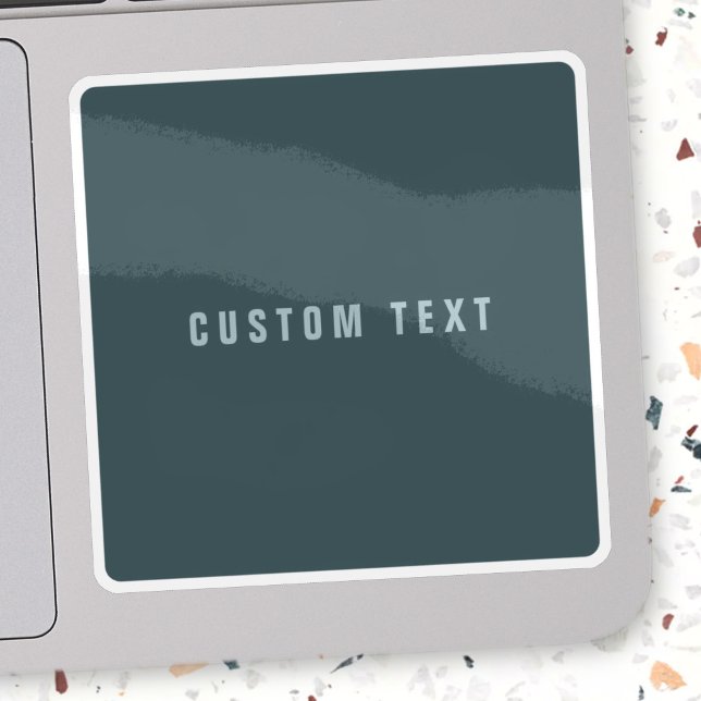 Adesivo Nome de aparência na moda Modern | Cinza azul (Criador carregado)