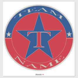 Adesivo Nome de Equipe Personalizada Único Personalizado