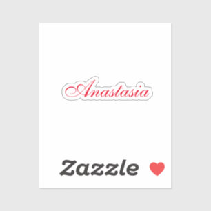 Adesivo Nome de escrita manual clássica profissional perso