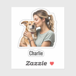 Adesivo Nome de Foto Personalizado Vinhetas à prova de águ