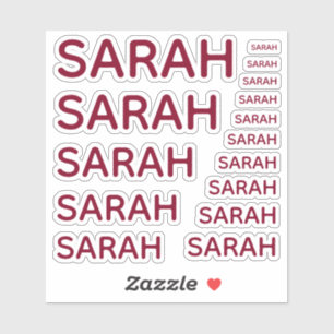 Adesivo Nome de Menina Personalizado Simples em Caps Burgu
