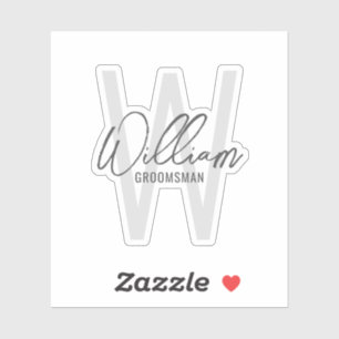 Adesivo Nome de Padrinhos de casamento Personalizados de S