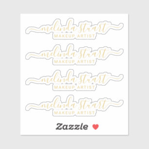 Adesivo Nome de Script Moderno Profissional