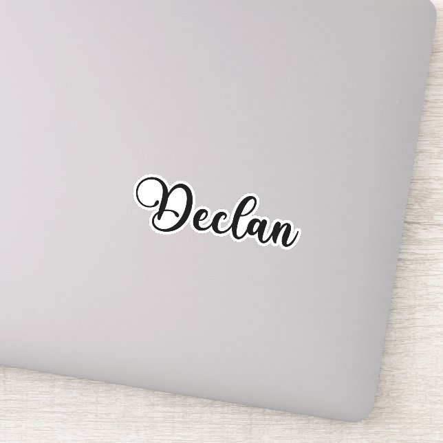 Adesivo Nome Declan - Caligrafia manuscrita (Detalhe)