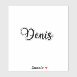 Adesivo Nome Denis - Caligrafia manuscrita