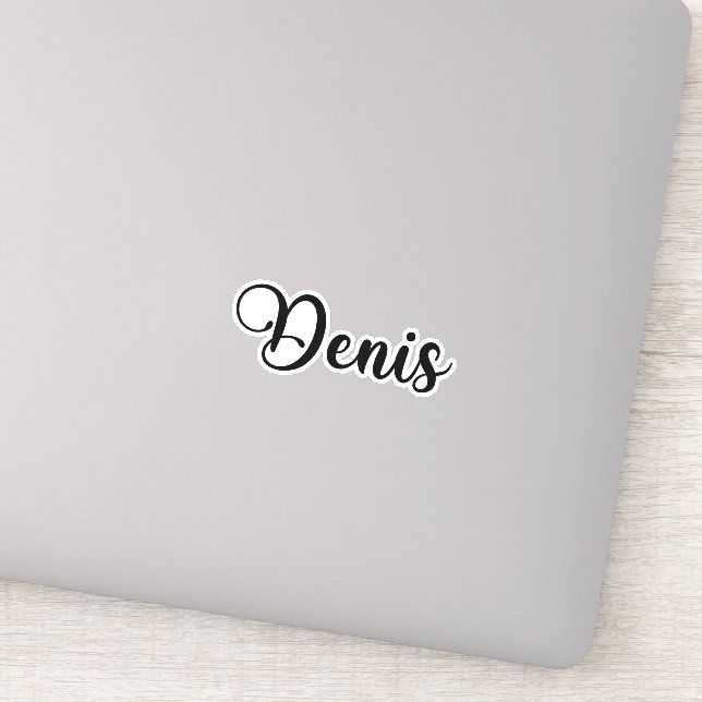 Adesivo Nome Denis - Caligrafia manuscrita (Detalhe)