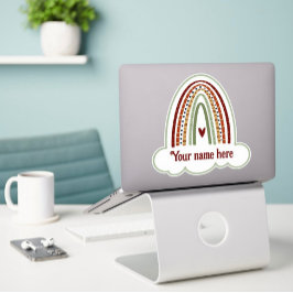 Adesivo Nome divertido Rainbow Custom Inspirivity Sticker