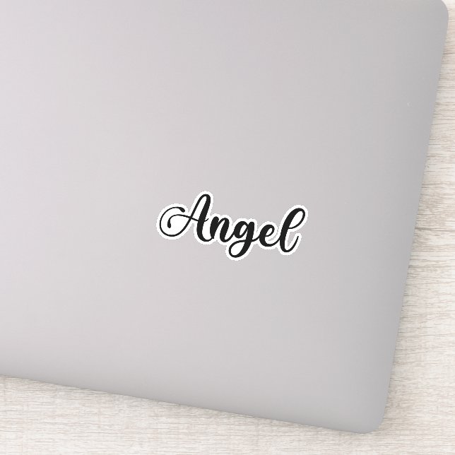 Adesivo Nome do anjo - Caligrafia manuscrita (Detalhe)